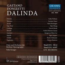 Gaetano Donizetti (1797-1848): Dalinda, 2 CDs