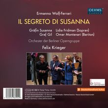 Ermanno Wolf-Ferrari (1876-1948): Il Segreto Di Susanna, CD