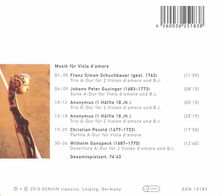 Musik für Viola d'Amore, CD