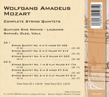 Wolfgang Amadeus Mozart (1756-1791): Streichquintette Nr.1-6, 2 CDs