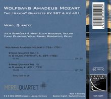 Wolfgang Amadeus Mozart (1756-1791): Streichquartette Nr.14 &amp; 15, CD