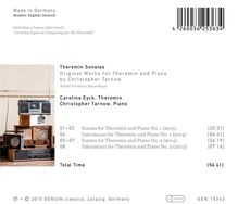 Christopher Tarnow (geb. 1984): Werke für Theremin und Klavier, CD