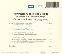 Christine Raphael - Romantic Works for Violin, CD