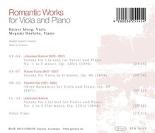 Rainer Moog &amp; Magumi Hashiba - Romantic Works for Viola and Piano, CD