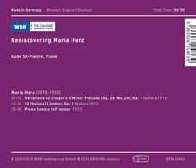 Albert Maria Herz (1878-1950): Klavierwerke "Rediscovering Maria Herz", CD