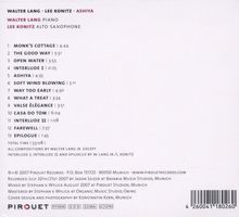 Lee Konitz &amp; Walter Lang: Ashiya, CD