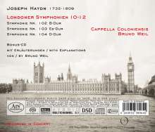 Joseph Haydn (1732-1809): Symphonien Nr.102-104, 1 Super Audio CD und 1 CD
