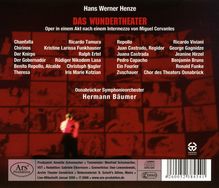 Hans Werner Henze (1926-2012): Das Wundertheater (Oper in einem Akt), CD