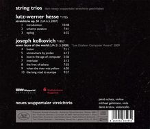 Lutz-Werner Hesse (geb. 1955): Streichtrio op.51, CD