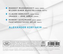 Alexander Koryakin - Mussorgsky / Debussy / Schumann, CD