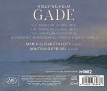 Niels Wilhelm Gade (1817-1890): Sonaten für Violine &amp; Klavier Nr.1-3, CD