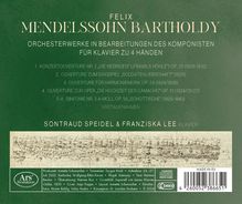 Felix Mendelssohn Bartholdy (1809-1847): Orchesterwerke (Bearbeitungen für Klavier 4-händig), CD