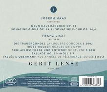 Joseph Haas, Neun Hausmärchen Op. 53, Sonatine Op. 94. Franz Liszt, Die Trauergondel. Interpret: Gerit Lense, Klavier.
