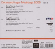 Donaueschinger Musiktage 2006 Vol.2, Super Audio CD