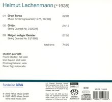 Helmut Lachenmann (geb. 1935): Streichquartette Nr.2 &amp; 3, Super Audio CD