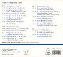 Alois Haba (1893-1973): Streichquartette Nr.1-16, 4 CDs