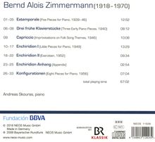 Bernd Alois Zimmermann (1918-1970): Klavierwerke, CD