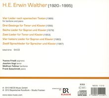 H.E.Erwin Walther (1920-1995): Vocal Music, CD