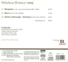 Nikolaus Brass (geb. 1949): Streichtrios, Super Audio CD