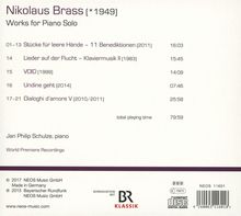 Nikolaus Brass (geb. 1949): Klavierwerke, CD