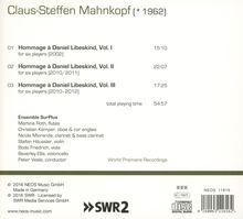 Claus-Steffen Mahnkopf (geb. 1962): Hommage a Daniel Libeskind, CD