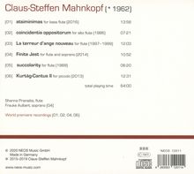 Claus-Steffen Mahnkopf (geb. 1962): Kammermusik mit Flöte, CD