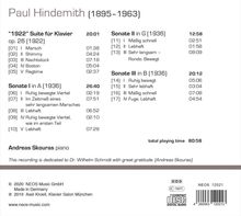 Paul Hindemith (1895-1963): Klaviersuite "1922", CD
