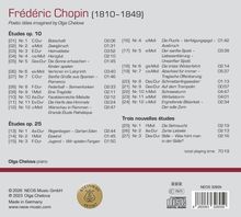 Texte: Frédéric Chopin (1810–1849), Poetic titles imagined by Olga Chelova. 
Élégant Musikstück-Layout, dass pianist Olgas Interpretationen zeigt.