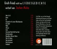 Duo Metronomicha: Nicht nur Liebesgedichte von Erich Fried vertont von Jochen Micha, CD