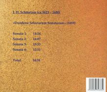 Johann Heinrich Schmelzer (1623-1680): Sonaten Nr.1-4 aus "Duodena Selectarum Sonatarum" für Orgel, CD
