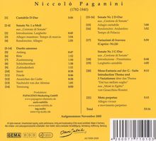 Niccolo Paganini (1782-1840): Werke für Violine &amp; Gitarre, CD