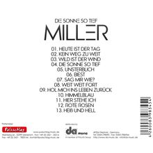 Miller: Die Sonne so tief, CD