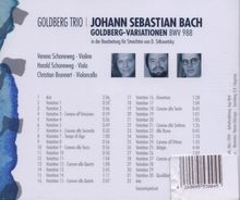 Johann Sebastian Bach (1685-1750): Goldberg-Variationen BWV 988 für Streichtrio, CD