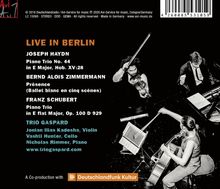 Trio Gaspard - Live in Berlin, 2 CDs
