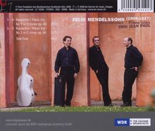 Felix Mendelssohn Bartholdy (1809-1847): Klaviertrios Nr.1 &amp; 2, CD