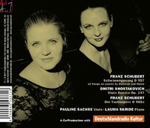 Franz Schubert (1797-1828): Schwanengesang D. 957 für Viola und Klavier, CD