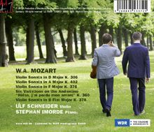 Wolfgang Amadeus Mozart (1756-1791): Sonaten für Violine &amp; Klavier, CD