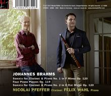 Johannes Brahms (1833-1897): Sonaten für Klarinette &amp; Klavier op.120 Nr.1 &amp; 2, CD