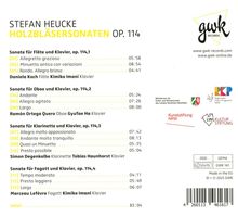 Stefan Heucke (geb. 1959): Holzbläser-Sonaten op.114, CD