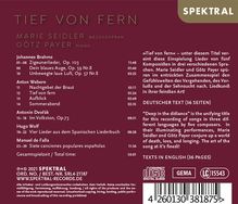 Marie Seidler - Tief von fern, CD