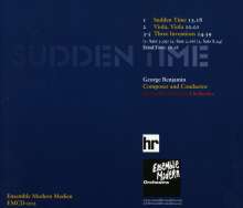 George Benjamin (geb. 1960): Sudden Time, CD
