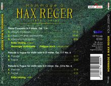 Max Reger (1873-1916): Klavierkonzert op.114, CD