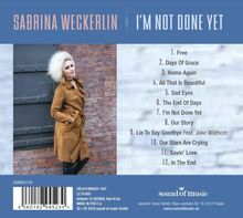 Sabrina Weckerlin: Musical: I'm Not Done Yet, CD