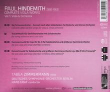 Paul Hindemith (1895-1963): Sämtliche Werke für Viola Vol.1 - Viola &amp; Orchester, Super Audio CD