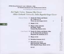 Johannes Brahms (1833-1897): Sonate für Violine &amp; Klavier Nr.1 (op.78), CD