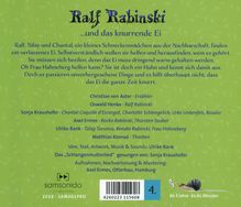 Ulrike Rank: Ralf Rabinski...und das knurrende Ei, CD