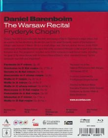 Daniel Barenboim - The Warsaw Recital 2010, Blu-ray Disc