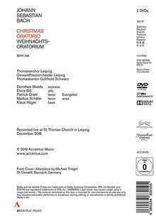 Johann Sebastian Bach (1685-1750): Weihnachtsoratorium BWV 248, 2 DVDs