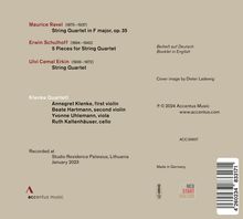 Klenke Quartett - Ravel / Schulhoff / Erkin, CD