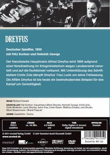 Dreyfus (1930), DVD